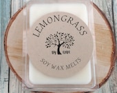 1 or 4 Packs Soy Wax Melts, Lemongrass Soy Candle Melts, Safe for any Brand of Wax Melter or Warmer