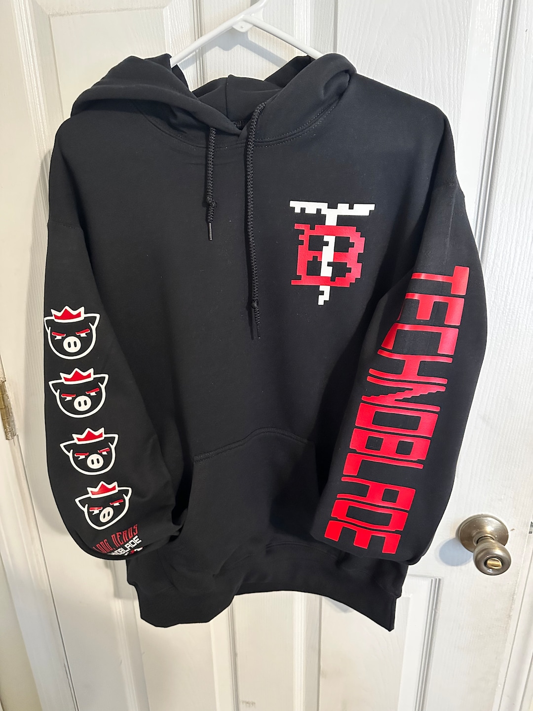 Technoblade Black Hoodie: Fleece Lined