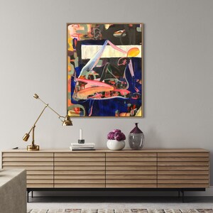 Abstract Art Abstract Painting Art Print Canvas Print Original Art Flower Art Colorful Wall Art Modern Art Beautifull Wall Art Latin Artist