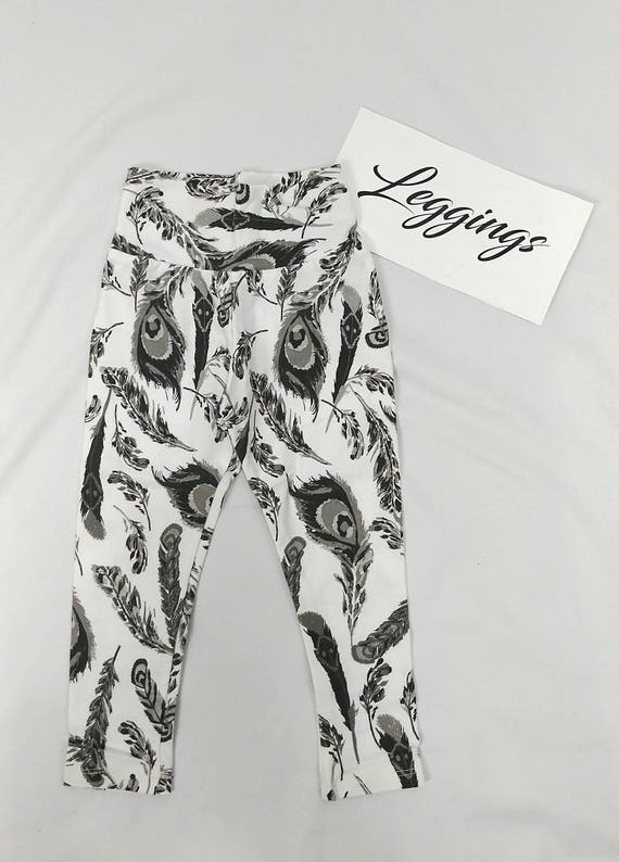 Black and white toddler leggings deals