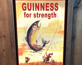 Vintage Guinness Wood Sign-Home Bar Decor Sign FREE SHIPPING