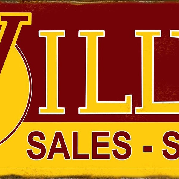 Willys Sales Service Metal Sign Reproduction Ad FREE SHIPPING