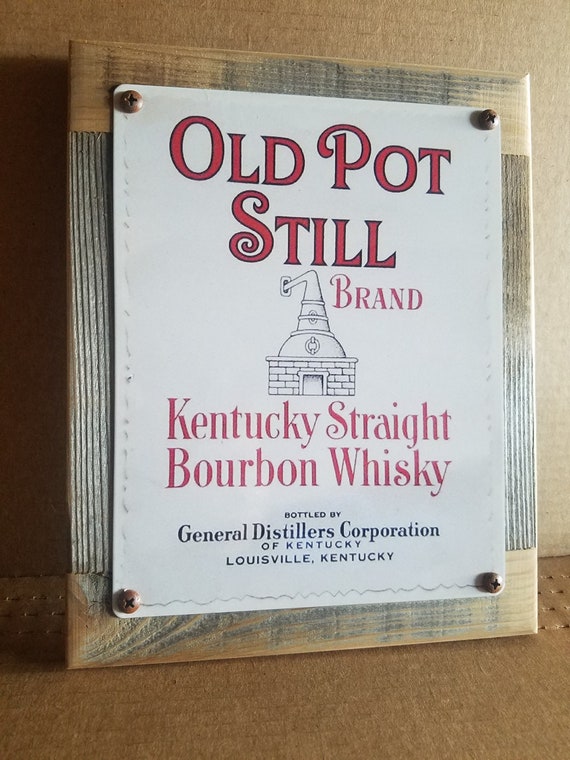 Yellowstone vintage Kentucky bourbon label ad reproduction steel sign bar decor 