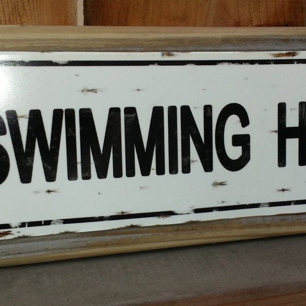Swimming Hole Sign Etsy