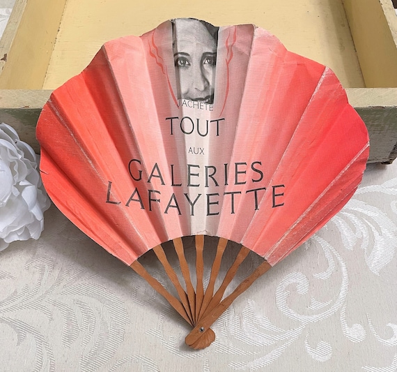 Stunning Antique Hand Fan Art Deco c 1920s French Hos… Gem