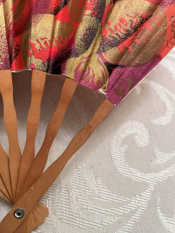 Stunning Antique Hand Fan Art Deco c 1920s French… - image 8
