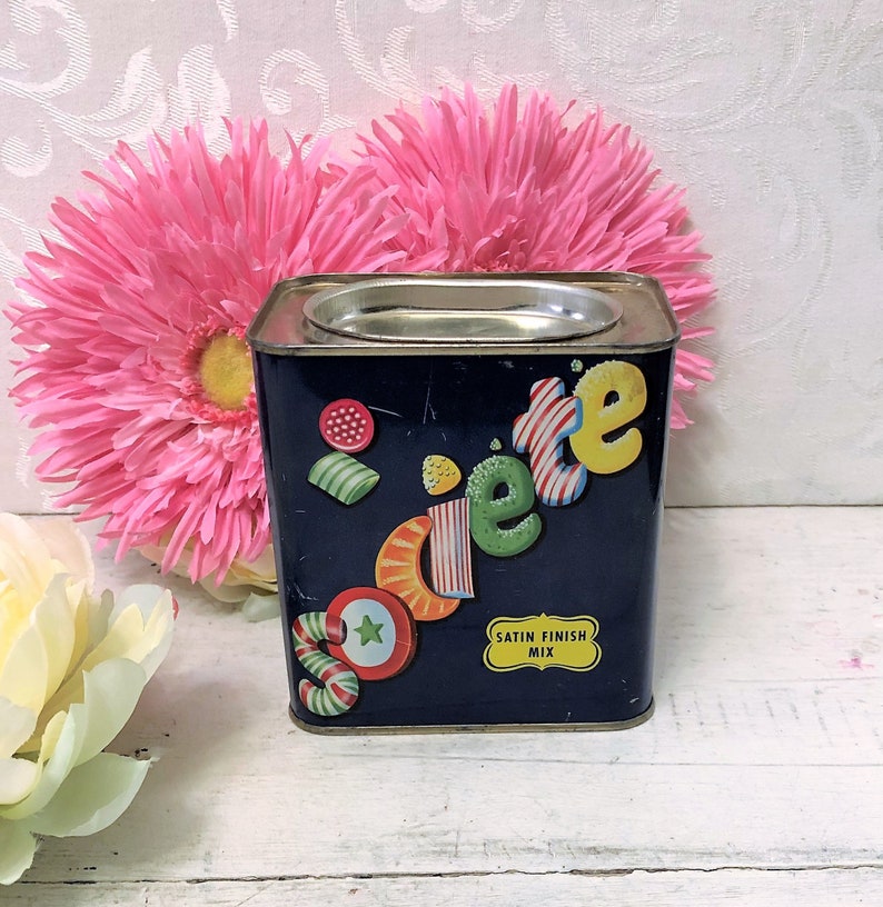 Fun Vintage Candy Tin Societe Satin Finish Mix Retro Etsy