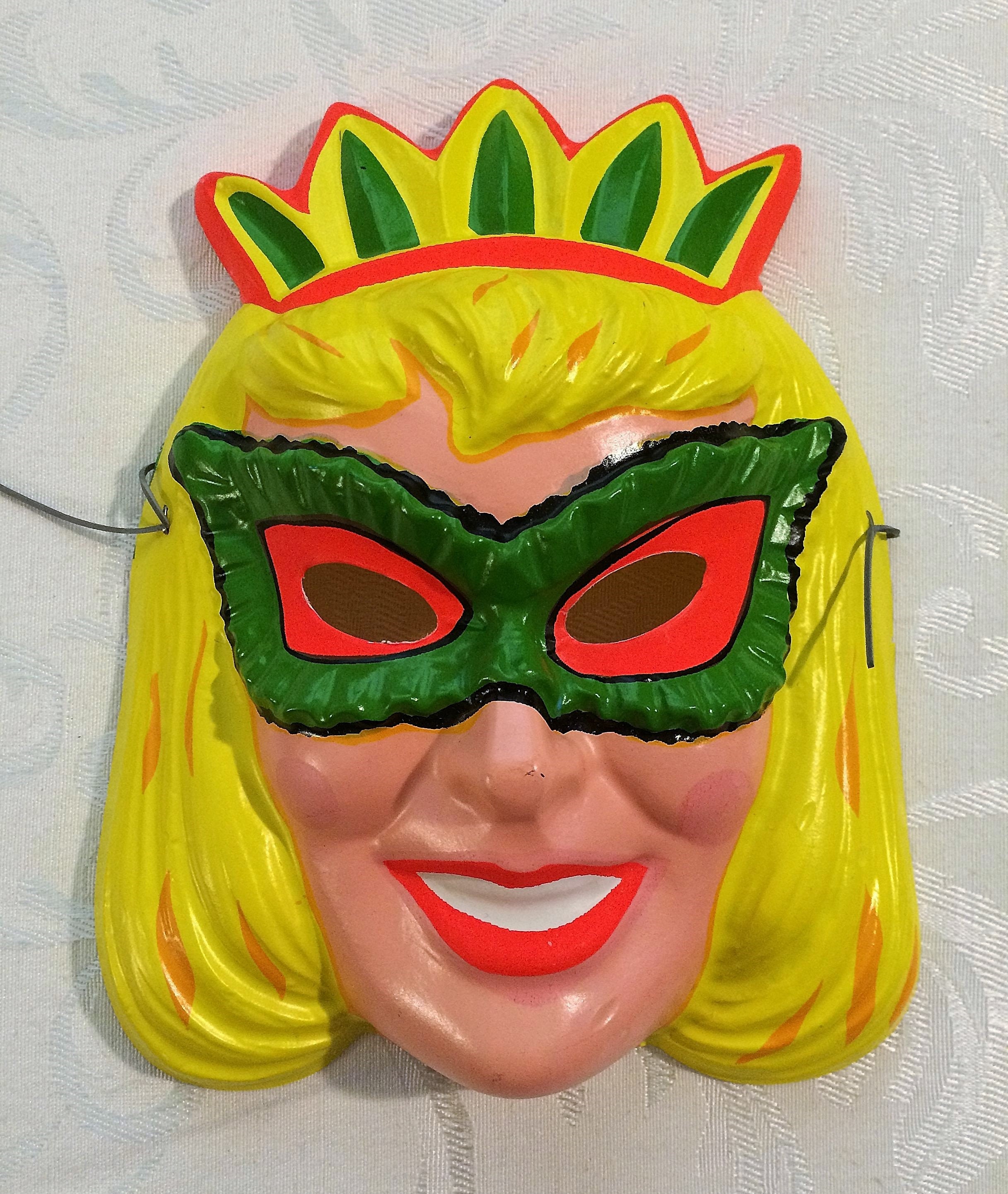 1960s Vintage Halloween Mask Blonde Princess Little Girl | Etsy