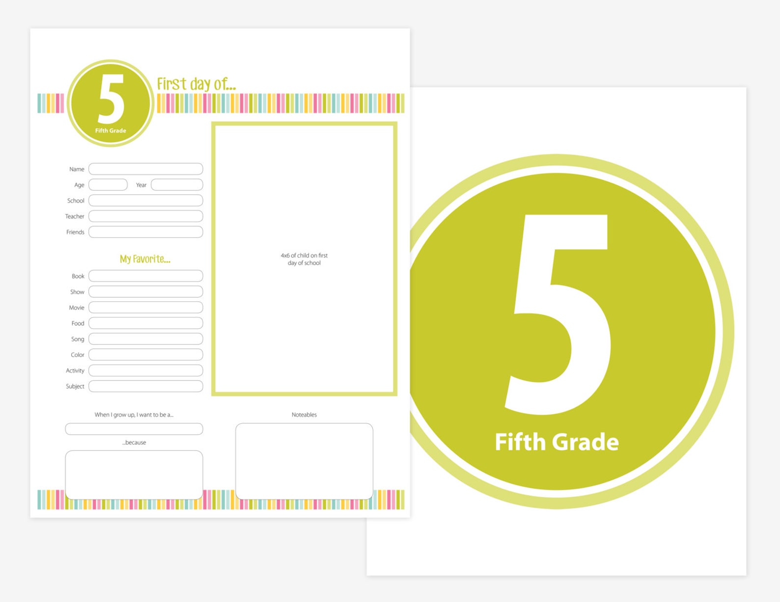 School Memories Keepsake Book Personalized Scrapbook Pages Etsy