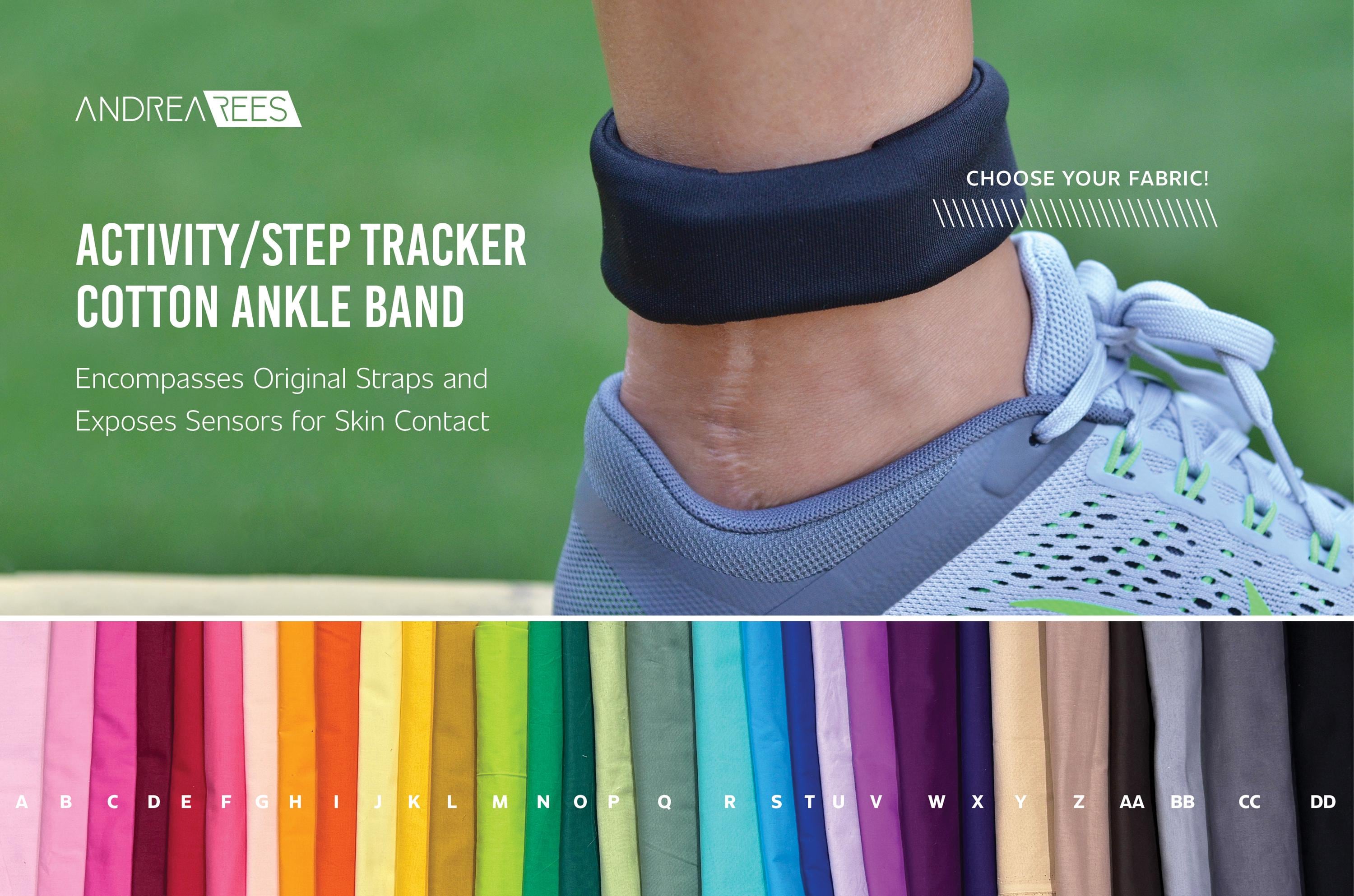 Solid Color Activity/step Tracker 100% Cotton Ankle Band