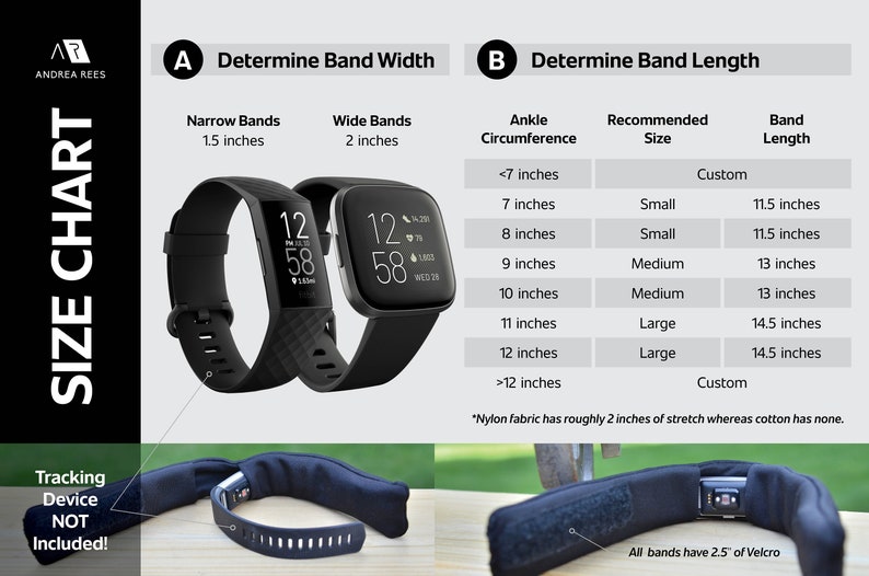 Activity/step Tracker Nylon Ankle Band Original Etsy