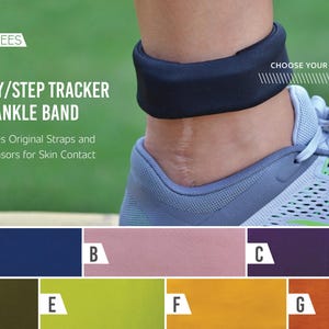 Aktivitäts-/Schritt-Tracker Nylon Knöchelband - Umfasst Original-Riemen und macht Sonden für Hautkontakt Dunkelblau/Mauve/Lila/Olive/Chartreuse aus