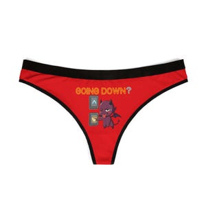 Going Down? Women&#39;s Thong (Red)