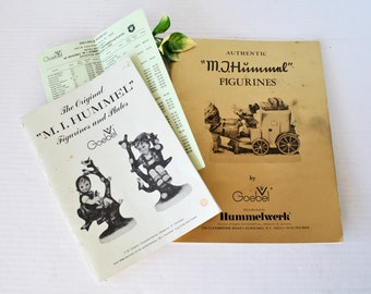 Colección de Vintage M.I. Hummel Goebel Productos Figuras Catálogo Folleto Listas de precios desde 1970 Hummelwerk