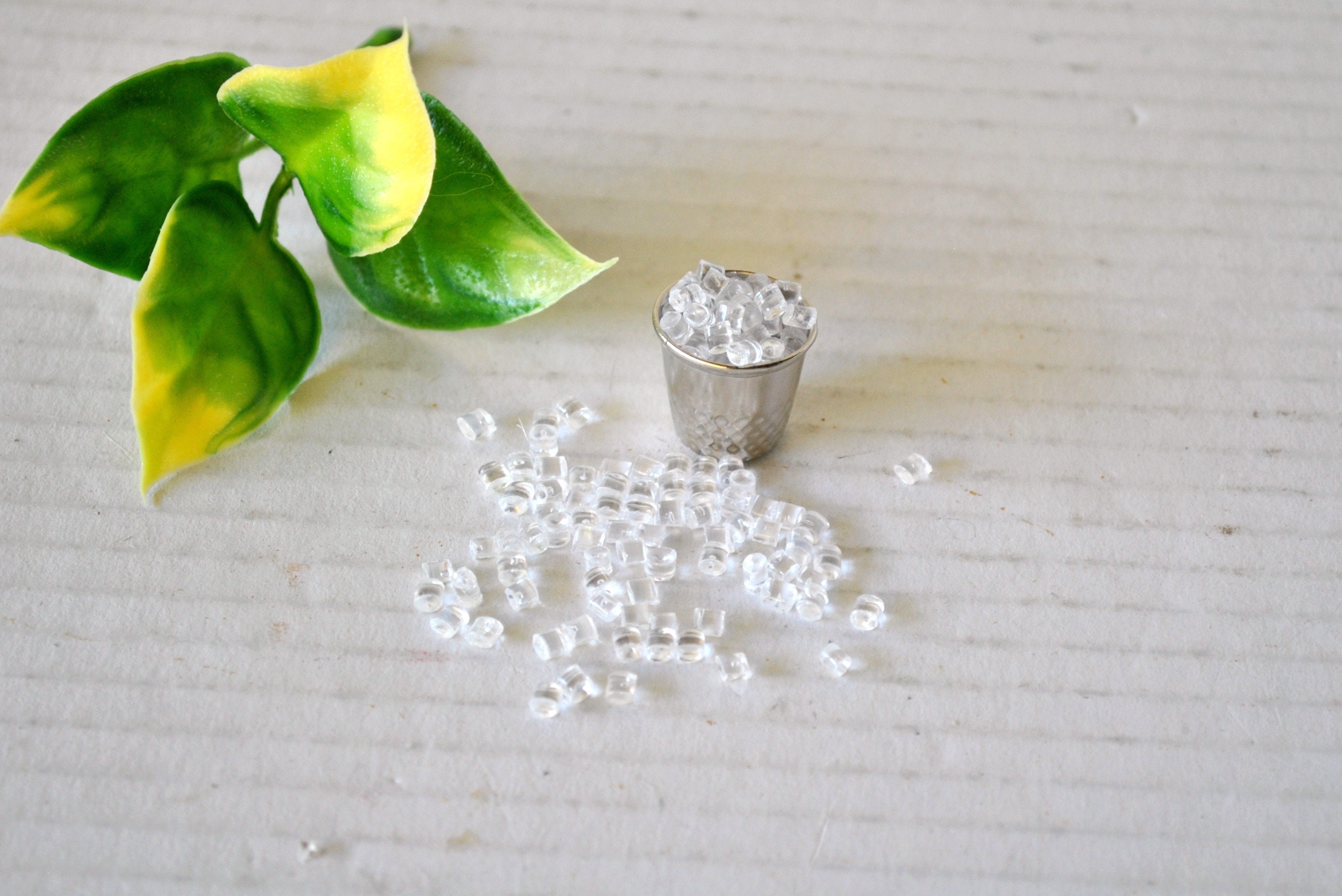 Dollhouse Miniatures Faux Fake Ice Cubes Plastic Mini Ice Etsy