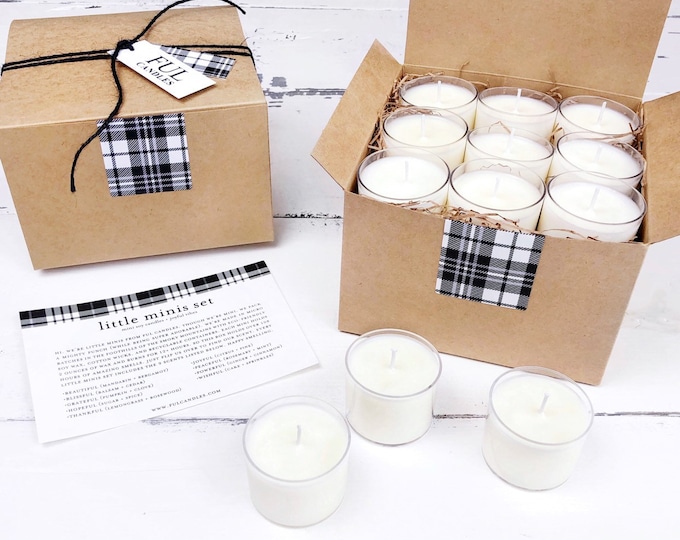 Little Minis Set 9 Mini Soy Candles 2 Oz/each - Etsy