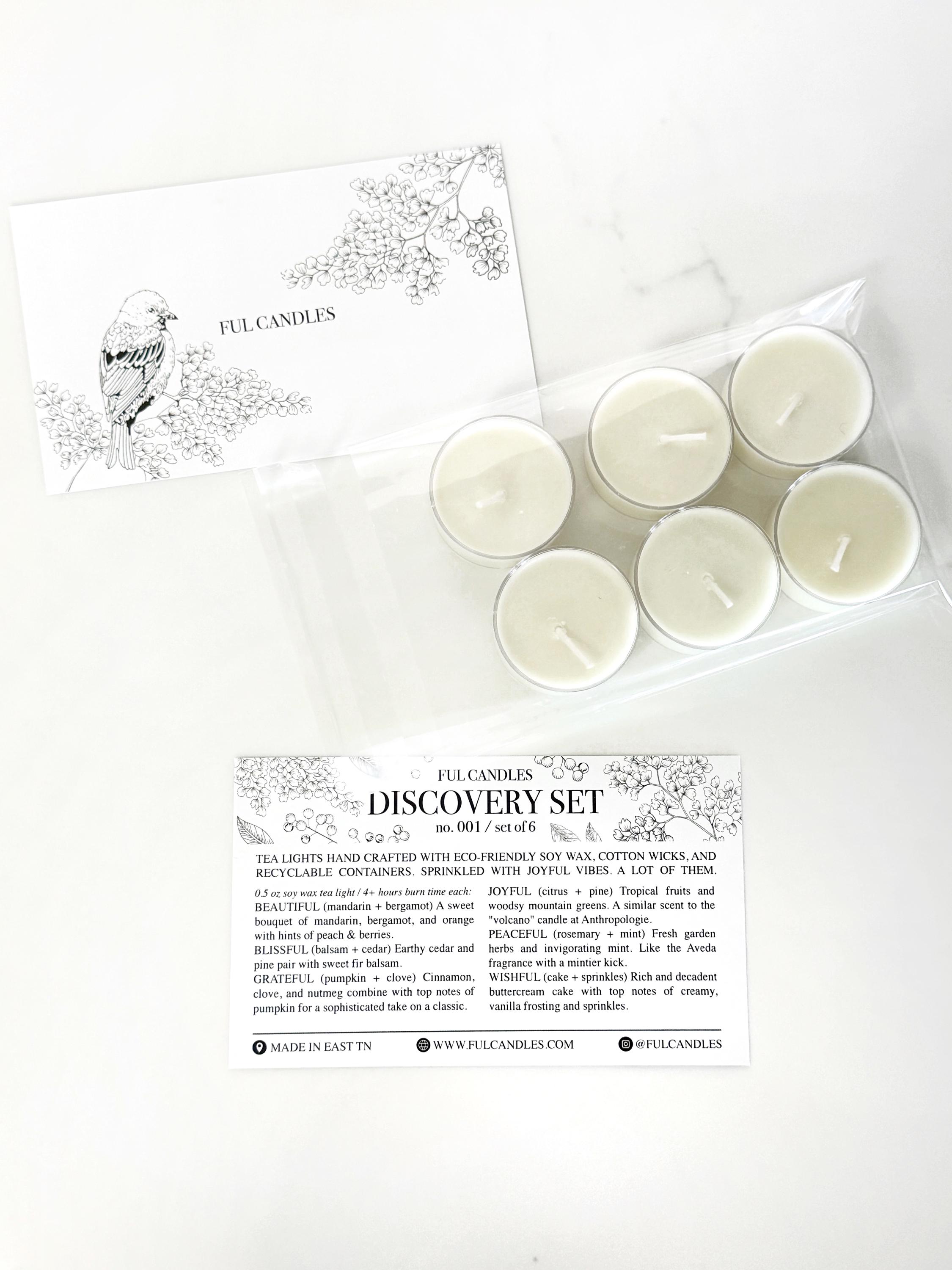 Discovery Set - 6 Tea Light Soy Candles (0.75 Oz/each) - Etsy
