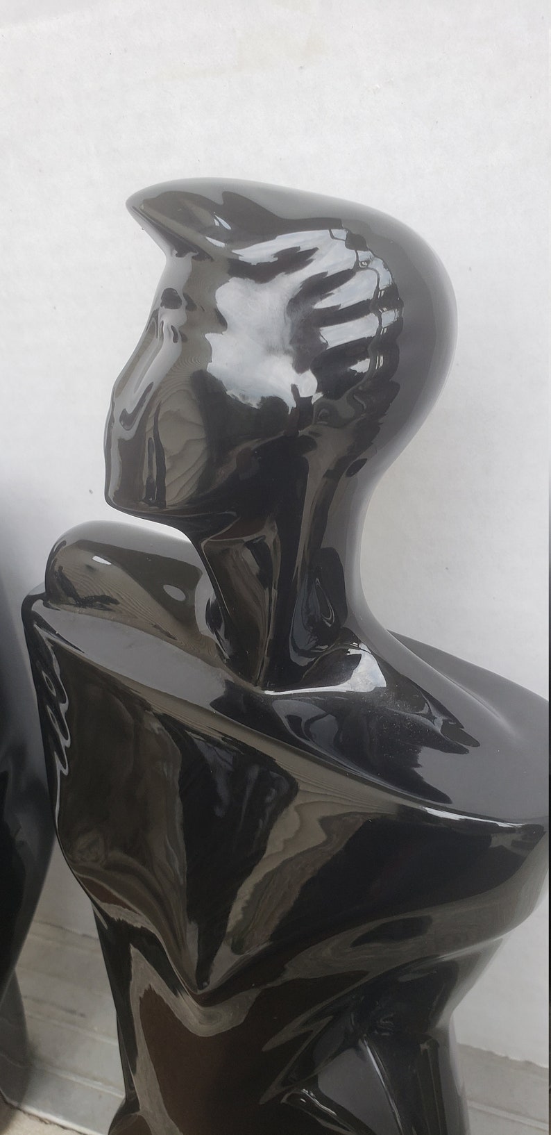 80s Art Deco Man Woman Statues / Lindsey B BALKWEILL Style | Etsy