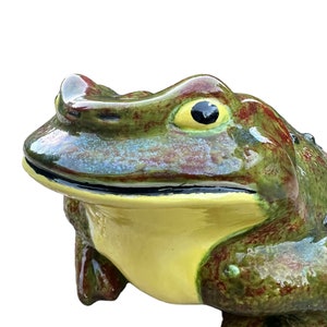 Xlarge Ceramic Frog / Vintage Frog Statue / Garden Toad Figure - Etsy
