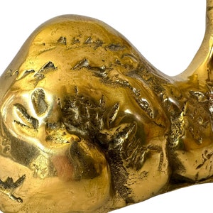 Brass Giraffe Figurine, Vintage Brass Home Decor, Animal Decor, Brass Animal, Giraffe Lover, Gift, Nursery Decor, Safari Decor image 5