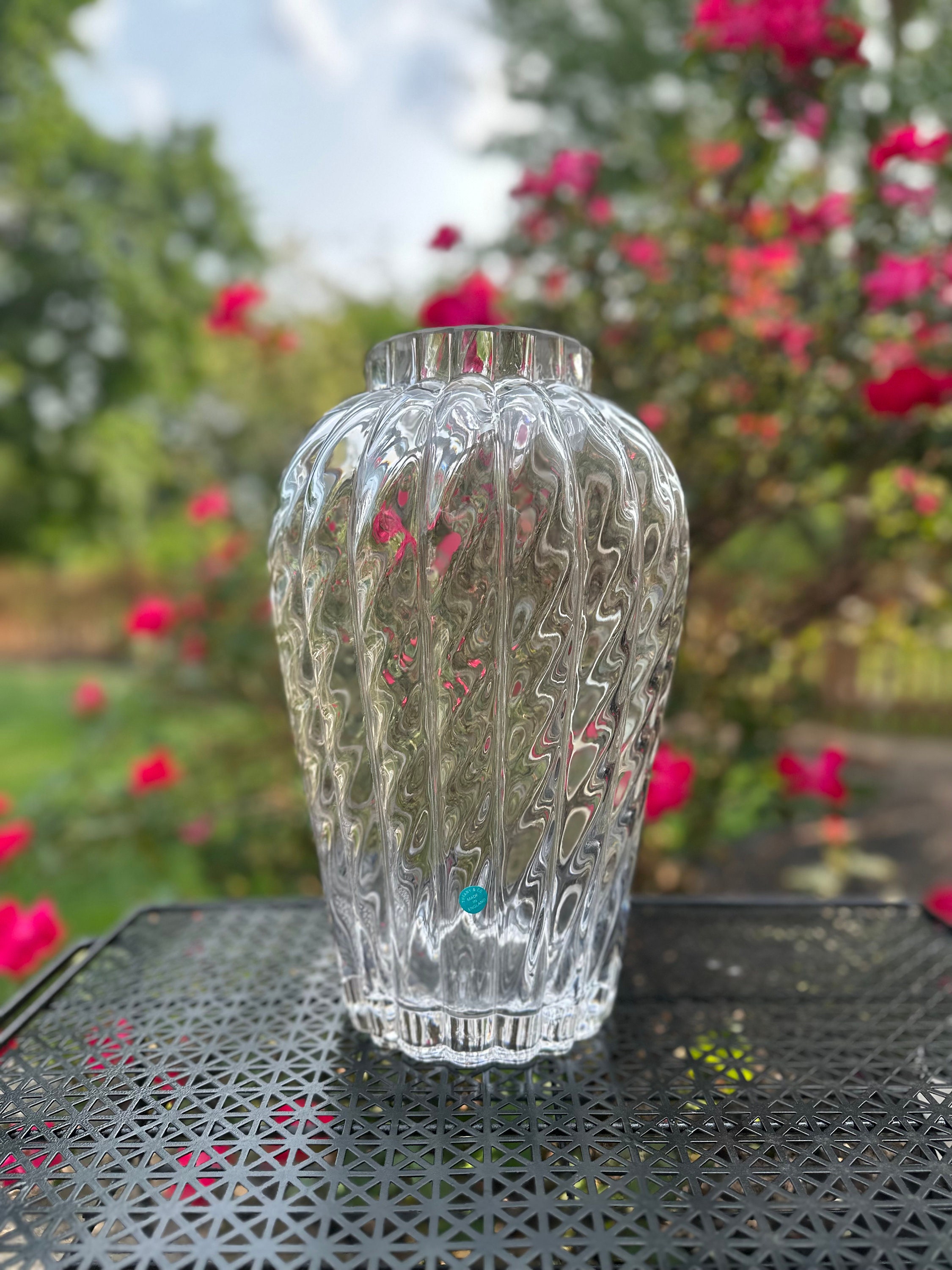 Tiffany & Co. クリスタル花瓶 Tiffany & CO Crystal Vase Large 13