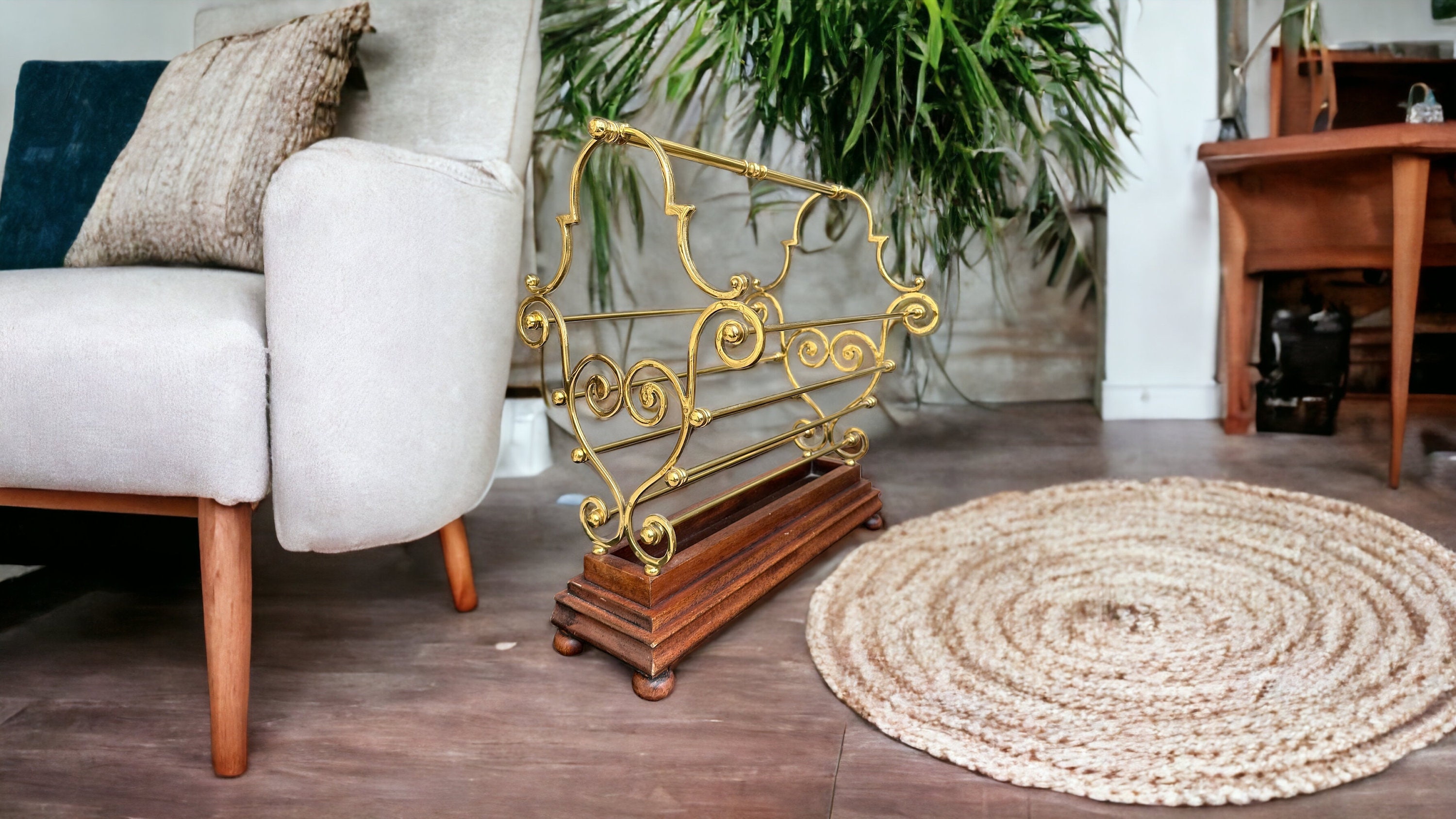 EthanAllen★イーセンアーレン★マガジンラック★ Ethan Allen Magazine Rack - Etsy