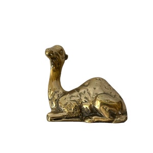 Brass Giraffe Figurine, Vintage Brass Home Decor, Animal Decor, Brass Animal, Giraffe Lover, Gift, Nursery Decor, Safari Decor image 7