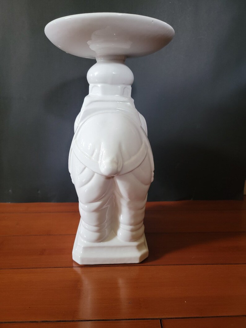 14 White Ceramic Elephant Plant Stand/ Plant Holder/ Etsy