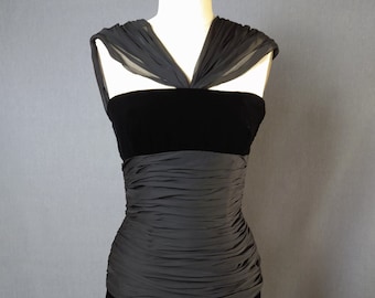 CAROLYN ROEHM Velvet Cocktail Dress