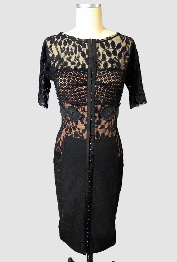 black stretch lace dress Amala Lace Dress main image 0
