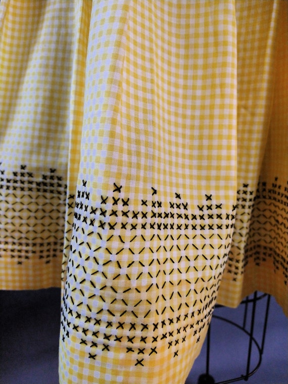 Gingham pleated skirt - image 7