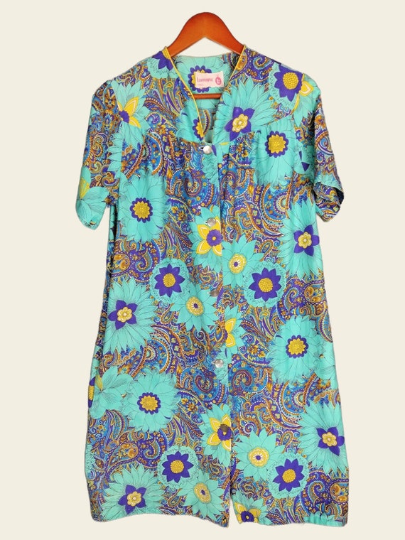 LORRAINE floral and paisley print smock