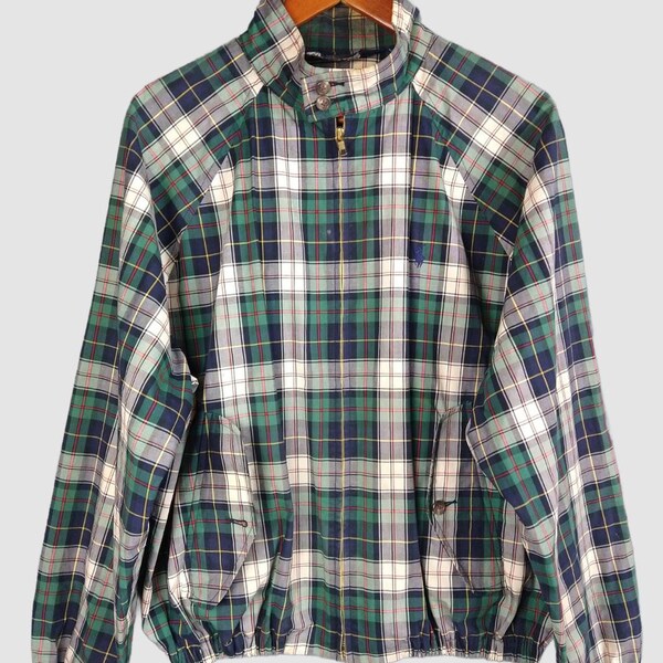 POLO RALPH LAUREN Men's plaid zip front wind breaker