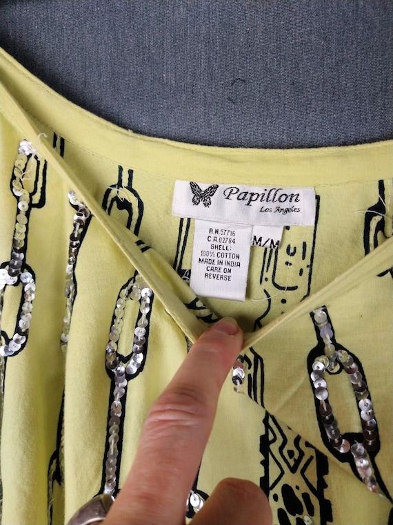 PAPILLON Retro Mayan print sequin circle skirt - image 10