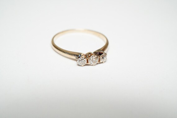 V3 Jewelry V3 Jewelry Real White Diamond Rose Gold Over Sterling Silver Band Ring