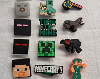 VIDEO GAMING GAMERS Shoe Charms | Croc Pegs Clips | Fashion | Trending Minecraft | Technology | System | Controls | Online | Kids Fun Play