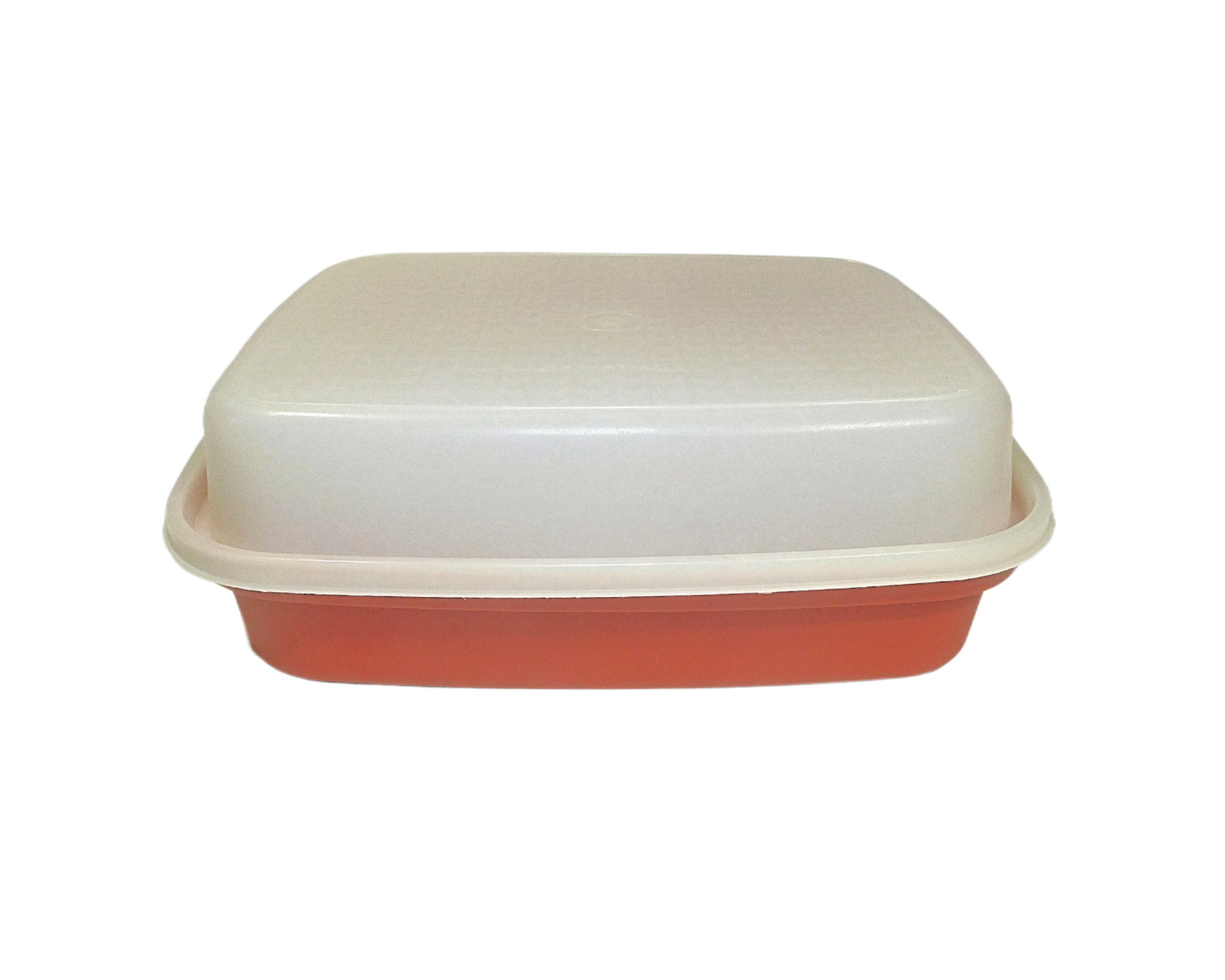 Tupperware Marinade Meat Container Pyramid Surface Paprika Red 1294-2 &  1295-6