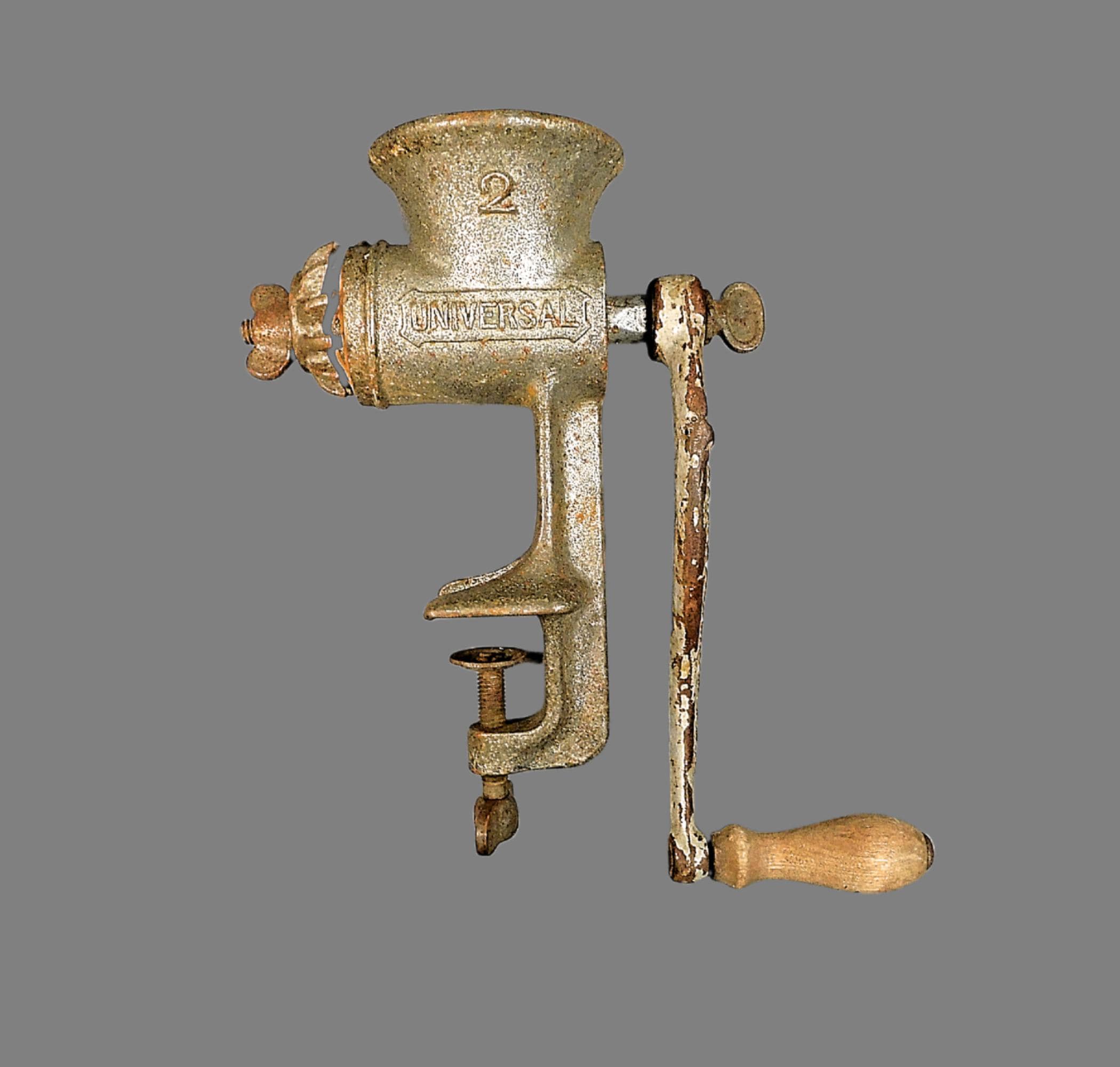 Vintage Universal No. 2 Meat Grinder Food Chopper by Landers