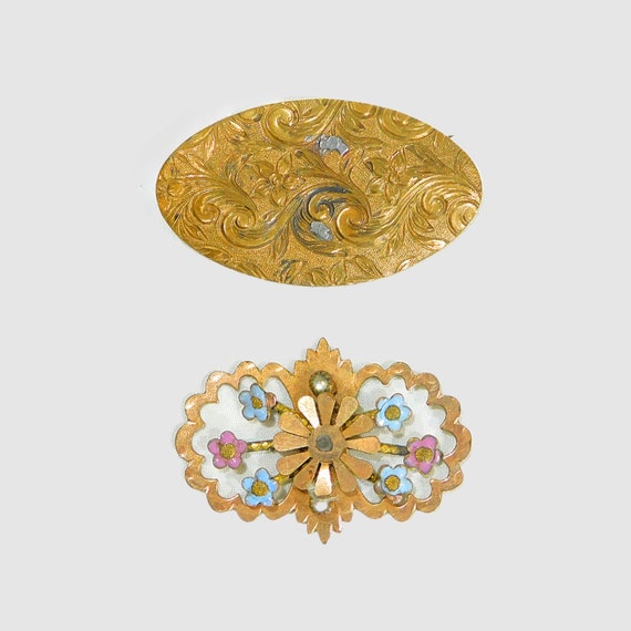 Antique Estate Jewelry - 2 Brooches or Scarf Pins… - image 1