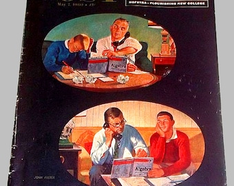 Original Back Issue May 7, 1960 Saturday Evening Post John Falter Art