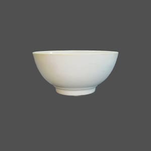 Antique J. & G. MEAKIN Hanley England White Ironstone China 6 Inch Bowl - Boston Egg Cup Bowl - Farmhouse Kitchen Country