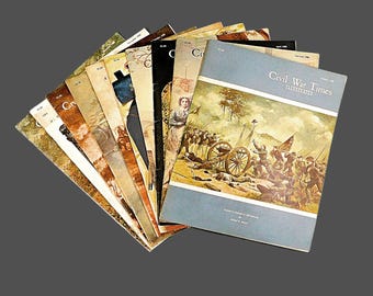 Lot of 10 Issues of 1980 Civil War Times Illustrated Magazine: Historical Articles & Photos
