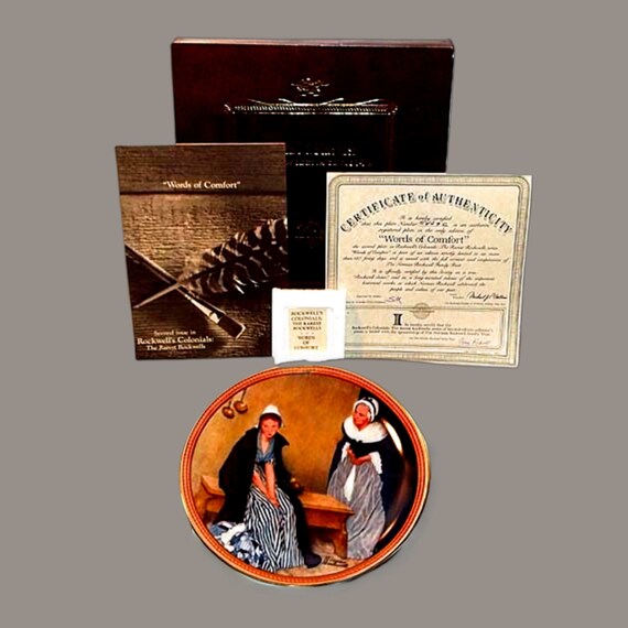 Knowles Norman Rockwell Collectors' Plate Words of Comfort