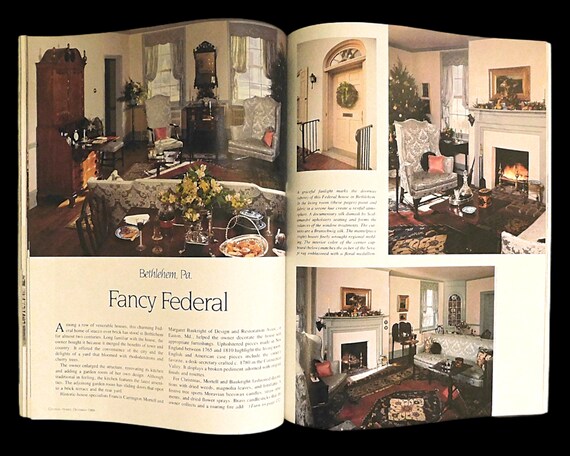 アート・デザイン・音楽 1989 Country  Collection & Colonial 6 Vintage 1989 COLONIAL HOMES Magazines - Early Americana - Folk