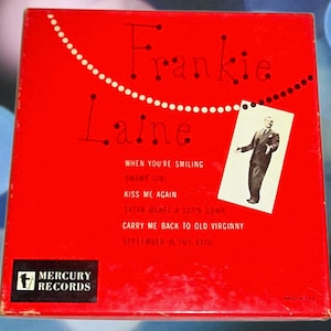 Vintage Mercury Records Frankie Laine Boxed Set of Three 45 RPM