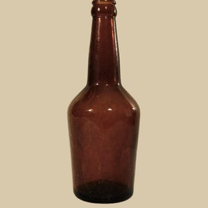 Antique Early 1900&#39;s Illinois Glass Company Amber Beer or Ale Bottle