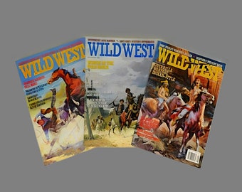 3 Vintage 1994 Issues WILD WEST Magazine - True Stories of the Wild West - Cowboys, Indians, Lawmen, Lost Mines