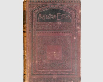 May include: A vintage book with a maroon cover and gold accents. The title "Arlington Edition" is printed on the front cover.
