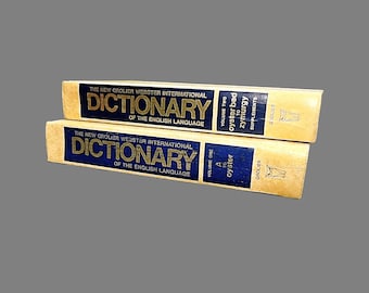 1965 Webster's Encyclopedic Dictionary Set, English Language