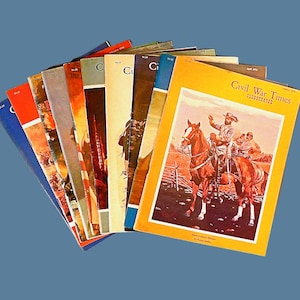 Lot of 10 Issues 1976 Civil War Times Illustrated Magazine - American Civil War History Magazine